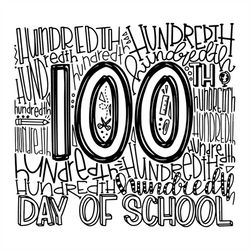 100 days of school svg, 100th days svg, hundredth svg, ruler svg, pencil svg, back to school svg, student svg, class svg