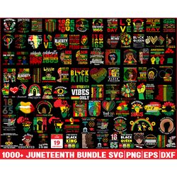 1000 juneteenth bundle black history svg 1865 vibes afro black girl melanin woman live matter african american svg files