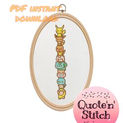 pokemon anime cross stitch pattern pdf download wall decor embroidery  punto cruz