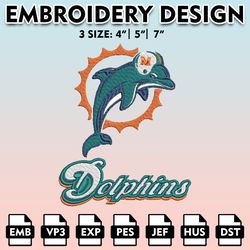 miami dolphins embroidery files, nfl logo embroidery designs, nfl dolphins, nfl machine embroidery designs
