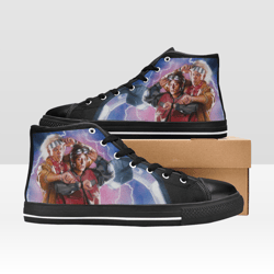 back to the future shoes, high-top sneakers, handmade footwear