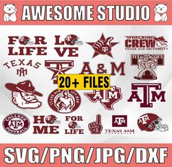 13 files texas am aggies, texas am aggies svg, texas am aggies clipart, texas a&m aggies cricut,football svg, ncaa sport