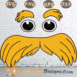 dr seuss lorax reading america cat in the hat svg png dxf eps