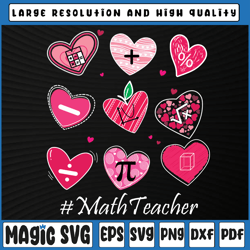 funny math teacher valentine's day png, pi math lover png, pi symbol svg, pi day svg, digital download