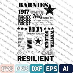 the winter soldier svg, sebastian stan svg, bucky barnes svg, barnes 1917 crewneck svg, avengers svg