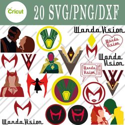 wanda vision svg, wanda vision bundle svg, png, dxf, cutting file, svg files for cricut, silhouette