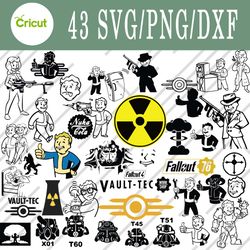 fallout svg, fallout bundle svg, png, dxf, cutting file, svg files for cricut, silhouette