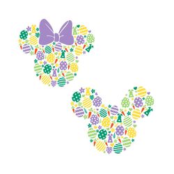 Mickey And Minnie Easter Egg SVG Happy Easter SVG Cutting Files