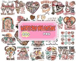 western valentine svg png bundle howdy honey pucker up never cowboys yee to my haw stuck love xo xo