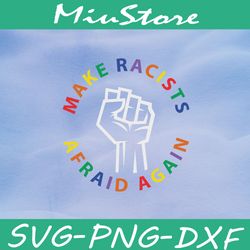 make racist afraid again lgbt svg,png,dxf,cricut