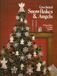 christmas snowflakes & angels vintage crochet pattern pdf toys & dolls crocheted