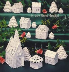 christmas village vintage crochet pattern pdf the thread crochet