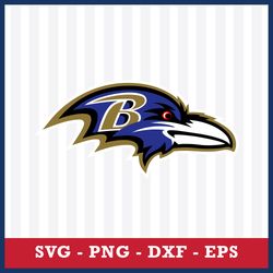 Baltimore Ravens Logo Svg, Baltimore Ravens Svg, NFL Svg, Sport Svg, Png Dxf Eps File