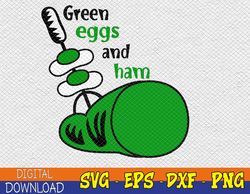 funny fried green ham and eggs days svg, eps, png, dxf, digital download