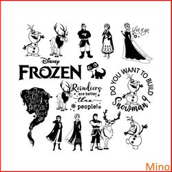 disney frozen 2 bundle svg, elsa svg, snoman svg