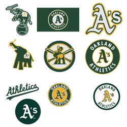 oakland athletics logo bundle file svg, sport svg, sport logo svg, oakland athletics svg, oakland athletics logo design