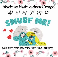 embroidery design smurf me