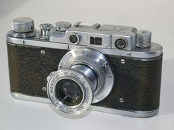 zorki 1 soviet rangefinder camera 35mm industar 22 50mm leica copy vintage decor