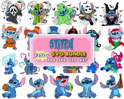 1350 stitch disney svg, bundle layered svg png layered designs svg for cricut svg for silhouette cut file