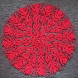 crochet doily handmade 21.65 inches