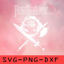 final fantasy svg,png,dxf,cricut,cut file,clipart