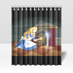 alice in wonderland shower curtain