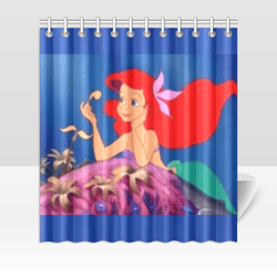 little mermaid shower curtain