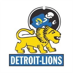 authentic street signs detroit lions 1952 retro team logo, lions love svg, nfl svg, cricut file, clipart, detroit lions