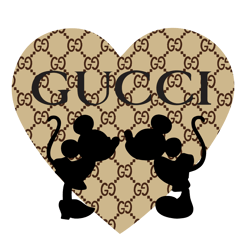 logo gucci brand svg, fashion brand svg, gucci svg, heart gucci logo silhouette svg files