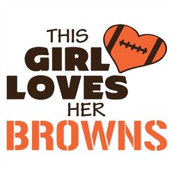 cleveland browns svg, football girl love browns svg, love browns svg, cricut file, clipart, football svg, skull svg, nfl