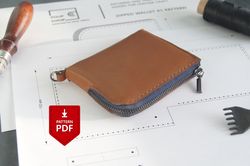 leather zipper wallet pattern pdf