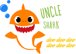 baby shark uncle svg, baby shark cricut svg, baby shark clipart svg file cut digital download