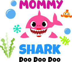 baby shark svg , mommy shark cricut svg, baby shark clipart file cut digital download