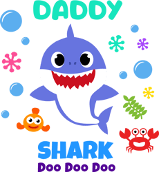 baby shark svg, daddy shark cricut svg, daddy shark clipart file cut digital download