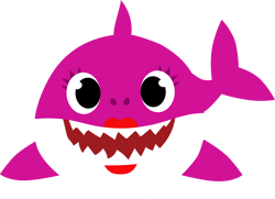 baby shark svg, baby shark pink cricut svg, baby shark clipart file cut digital download