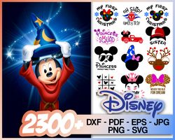 disney svg bundle digital download pack 2 -  282 design - 2300 files