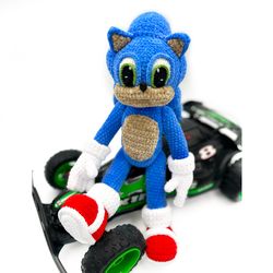 crochet pattern sonic 4 - super hedgehog. digital download - pdf. diy amigurumi toy tutorial in english
