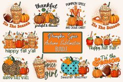 pumpkin spice sublimation bundle graphic