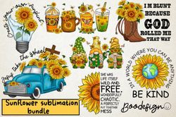 sunflower sublimation design bundle graphic