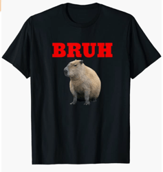 bruh capybara meme brother funny tshirt