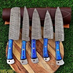 Knife Set, Kitchen Knives,camping Knife, Handmade Knife, Handforged Knife Set, Chef Knife Set, Handmade Custom Knife