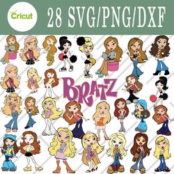 bratz svg, bratz bundle svg, png, dxf, cutting file, svg files for cricut, silhouette