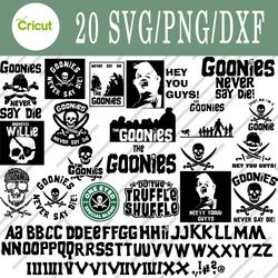 the goonies svg, the goonies bundle svg, png, dxf, cutting file, svg files for cricut, silhouette