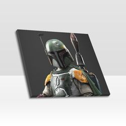 boba fett frame canvas, wall art home decor