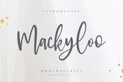 mackyloo modern script trending fonts - digital font