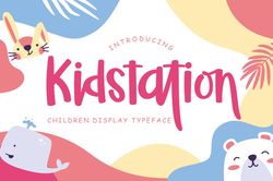 kidstation fun children display trending fonts - digital font