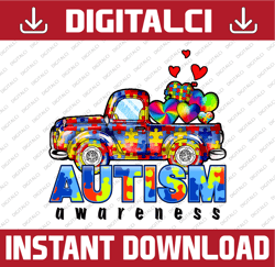 autism elements periodic table awareness png - instant download printable - digital print desig