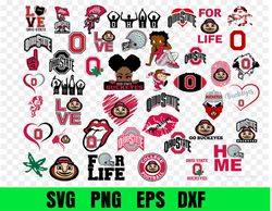 ohio state buckeyes football team svg, ohio state buckeyes svg, n c a a svg, logo bundle instant download