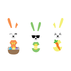 easter svg, spring svg, bunny svg, rabbit svg, happy easter svg file cut digital download