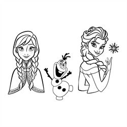 anna elsa olaf svg, disney svg, anna svg, elsa svg, olaf svg, sisters svg, disney movie svg, cartoon svg, disney lovers,